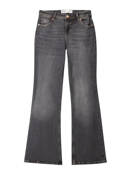 Bershka Džínsy  sivý denim