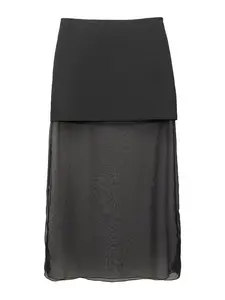 Pull&Bear Sukňa  čierna