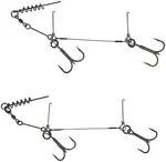 Savage gear návazec 1x7 titanium corkscrew stinger-nosnost 23 kg /vel.háčku 1/0