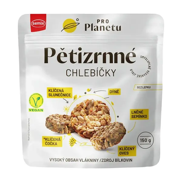 SEMIX Pro planetu pětizrnné chlebíčky 150 g