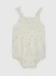 Krémové dievčenské bodkované body na ramienka GAP
