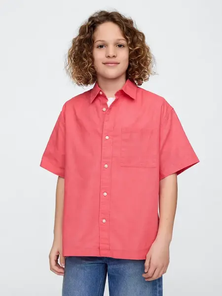 GAP Dětská lněná košile - Kluci