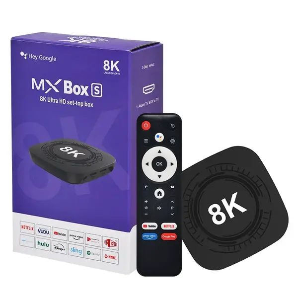 MX10 8K PRO Smart TV Box s Android 14 (4 GB RAM / 32 GB)