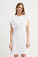 Šaty BOSS béžová barva, mini, 50537402