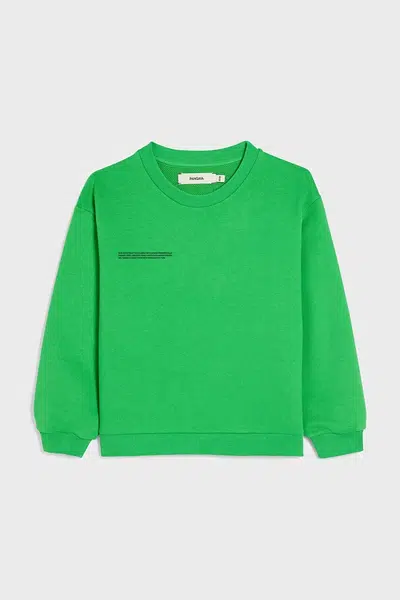 Mikina Pangaia KIDS' 365 MIDWEIGHT SWEATSHIRT zelená barva, 10000279