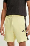 Kraťasy adidas Essentials pánské, žlutá barva, JE6420