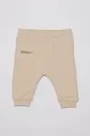 Kalhoty Pangaia BABY 365 MIDWEIGHT TRACK PANTS béžová barva, 10000656