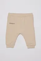 Kalhoty Pangaia BABY 365 MIDWEIGHT TRACK PANTS béžová barva, 10000656
