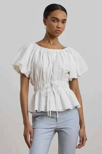 Bavlněná halenka Lauren Ralph Lauren