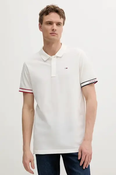Bavlněné polo tričko Tommy Jeans