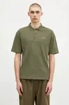 Bavlněné polo tričko Barbour Dunand OS Polo Shirt zelená barva, MML1426