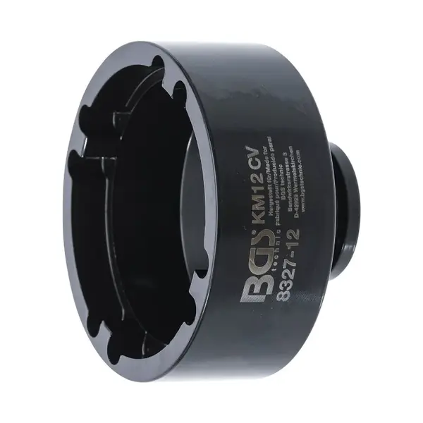 BGS technic Nástrčná hlavice 3/4" na matice se zářezy KM12, vnitřní čepy - BGS 8327-12