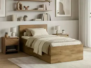 Posteľ SOFIA 80 x 200 cm, dub artisan Rošt: Bez roštu, Matrac: Matrac COCO MAXI 20 cm