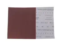 NÁSTROJE CZ Brusné plátno - arch P40, 230 x 280 mm Zrnitost: P120