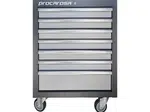 Dílenský vozík nevybavený, 7 zásuvek, pojízdný - Procarosa PROFI TGC-1307W