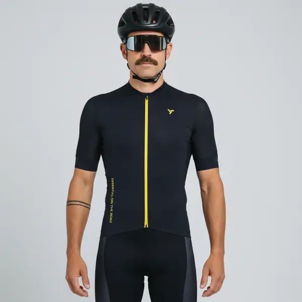 Pánský cyklo dres silvini carnio černá/oranžová xl