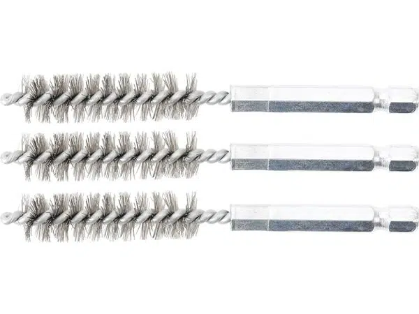 BGS technic Sada kartáčů na vrtačku, 8 mm, 6hranné 1/4", ocelové, 3 ks - BGS 3078-8-S Velikost: 12 mm