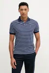 Bavlněné polo tričko Polo Ralph Lauren pánské, tmavomodrá barva, 710974586