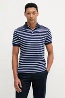 Bavlněné polo tričko Polo Ralph Lauren pánské, tmavomodrá barva, 710974586