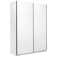 MID.YOU ŠATNÍ SKŘÍŇ S POSUVNÝMI DVEŘM, bílá, 150/211,5/61,5 cm