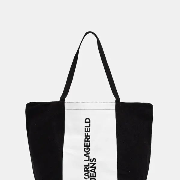 Bavlněná kabelka Karl Lagerfeld Jeans černá barva, A3W50067