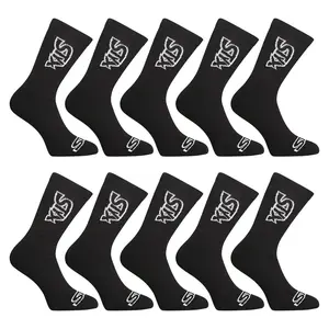 Styx 10PACK ponožky vysoké černé (10HV960) XL