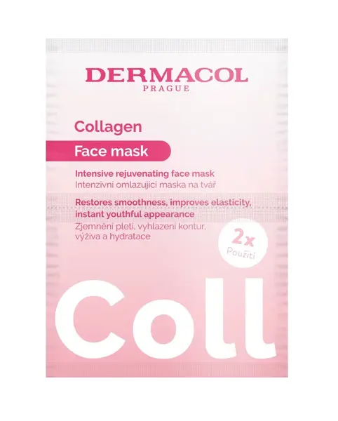 Dermacol Collagen Intenzivní omlazující pleťová maska 2x8 g