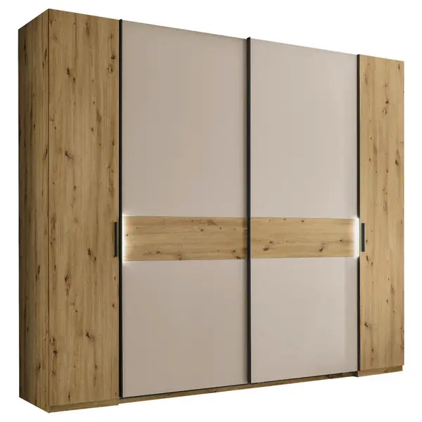 Carryhome KOMBINOVANÁ SKŘÍŇ, kašmírová, dub artisan, 267/225/62 cm