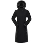 ALPINE PRO WUSSA Dámsky zimný kabát, čierna, veľkosť