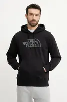 Mikina The North Face Drew Peak Light pánská, černá barva, s kapucí, s aplikací, NF0A8C1BASW1