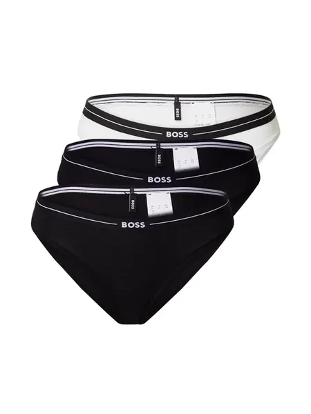 BOSS Nohavičky  čierna / biela