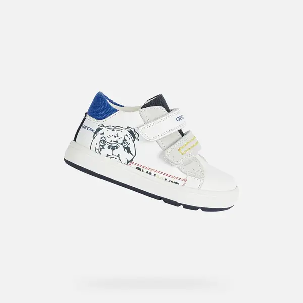Bílé chlapecké tenisky Geox Biglia Boy