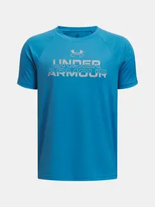 Chlapecké tričko Under Armour UA Tech Split Wordmark SS - Kluci