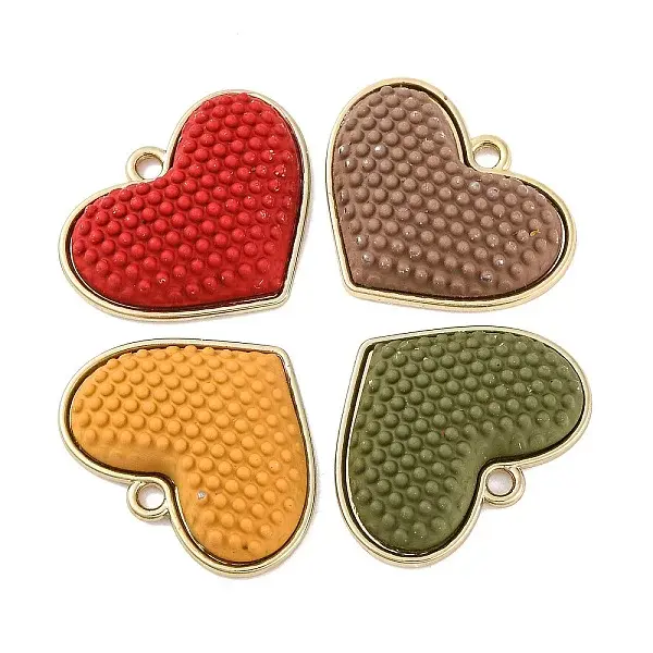 Spray Painted Alloy Pendants