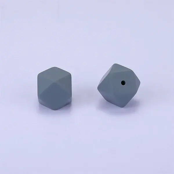 Hexagonal Silicone Beads