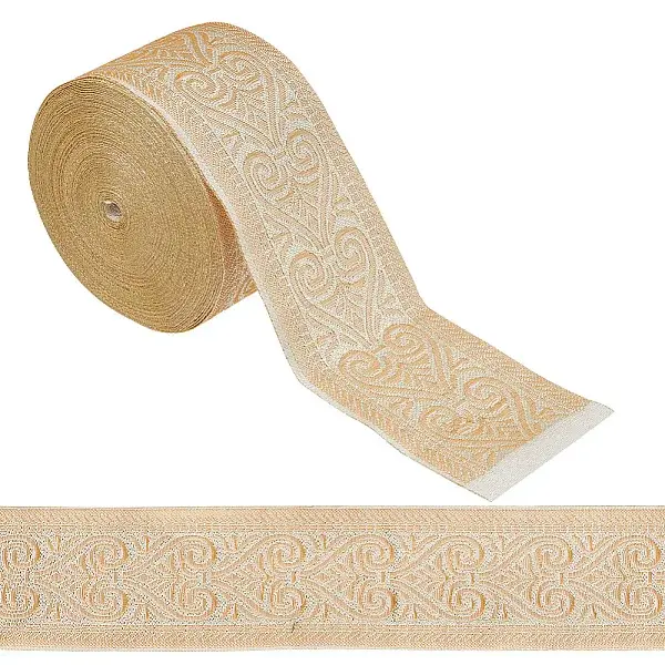 Flat Ethnic Style Polyester Ribbon