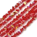 Electroplate Transparent Glass Beads Strands