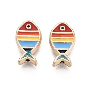 Rack Plating Alloy Enamel Beads