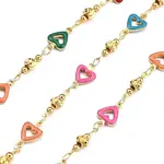Brass Heart Link Chains