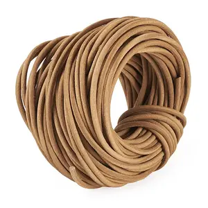15M Round Leather Beading Cord