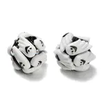 Halloween Theme Polymer Clay Rhinestone Beads with Resin