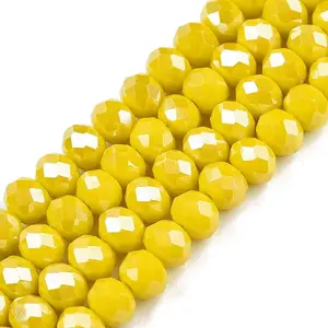 Electroplate Glass Beads Strands