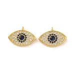Brass Micro Pave Cubic Zirconia Pendants