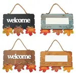2Pcs 2 Color Wooden Doorplate Decorations
