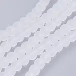 Baking Painted Transparent Glass Bead Strands