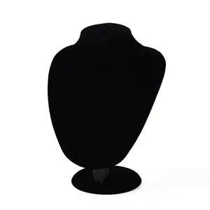 Bust Shaped MDF Covered with Velvet Jewelry Set Display Stands