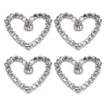 4Pcs Glass Hotfix Rhinestone