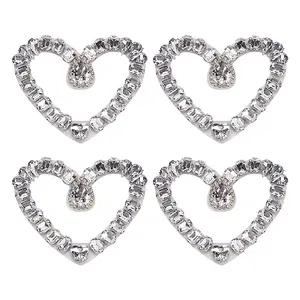 4Pcs Glass Hotfix Rhinestone