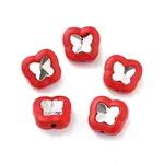 Spray Painted Alloy Bead