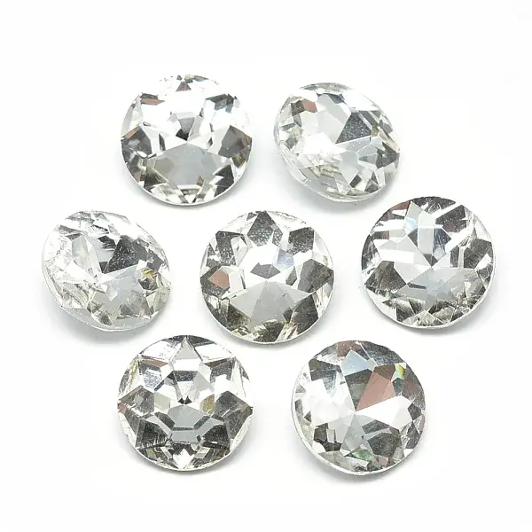Pointed Back Glass Rhinestone Cabochons